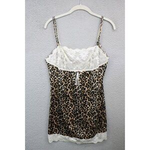 Victoria's Secret Lace & Leopard Print Babydoll w/Bow-Bling-Large-Sexy